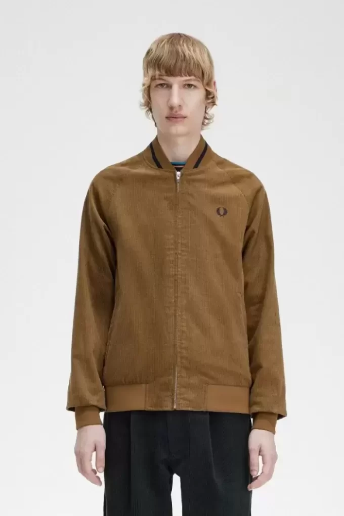 Jachete de tenis Waffle Cord Bomber pentru bărbați Jachete de tenis Waffle Cord Bomber pentru bărbați