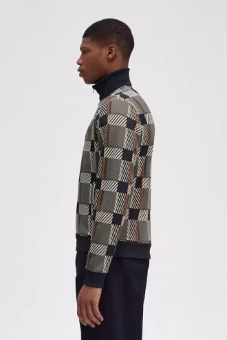 Jachete de trening Glitch Tartan pentru bărbați