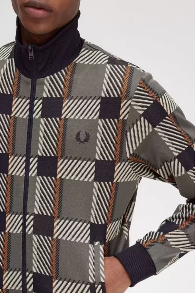 Jachete de trening Glitch Tartan pentru bărbați Jachete de trening Glitch Tartan pentru bărbați