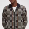 Jachete de trening Glitch Tartan pentru bărbați Jachete de trening Glitch Tartan pentru bărbați