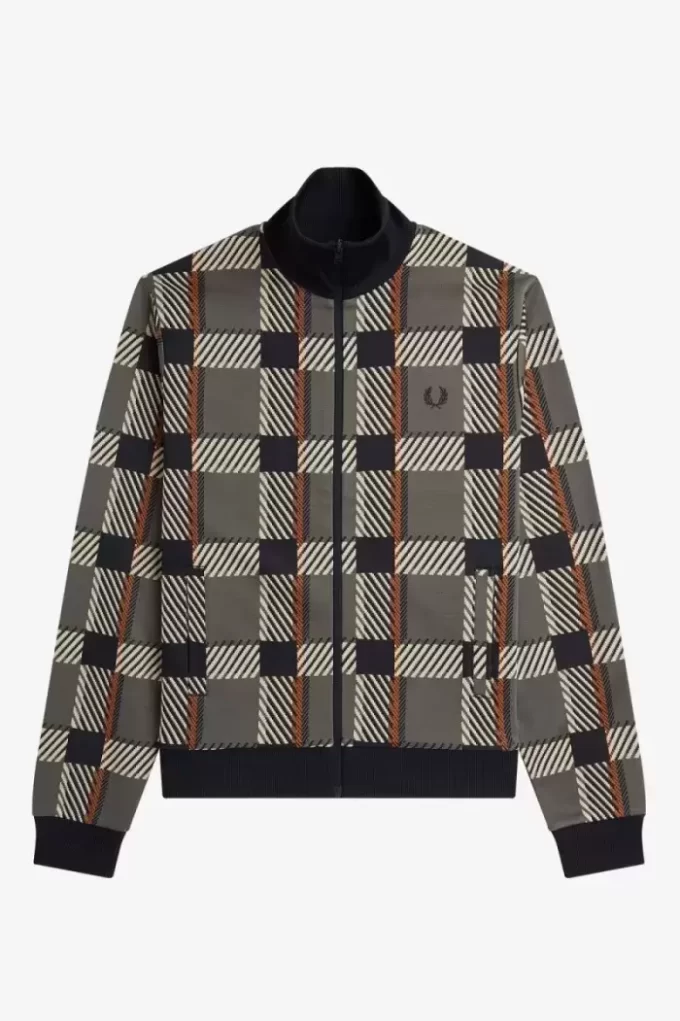 Jachete de trening Glitch Tartan pentru bărbați Jachete de trening Glitch Tartan pentru bărbați