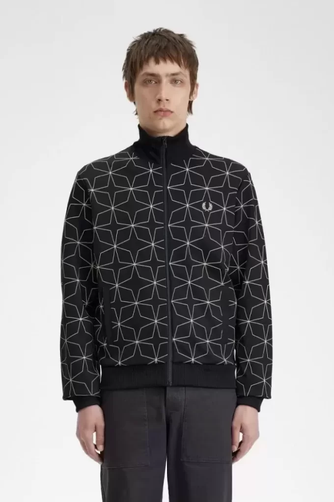 Jachete de trening pentru bărbați cu imprimeu geometric Jachete de trening pentru bărbați cu imprimeu geometric