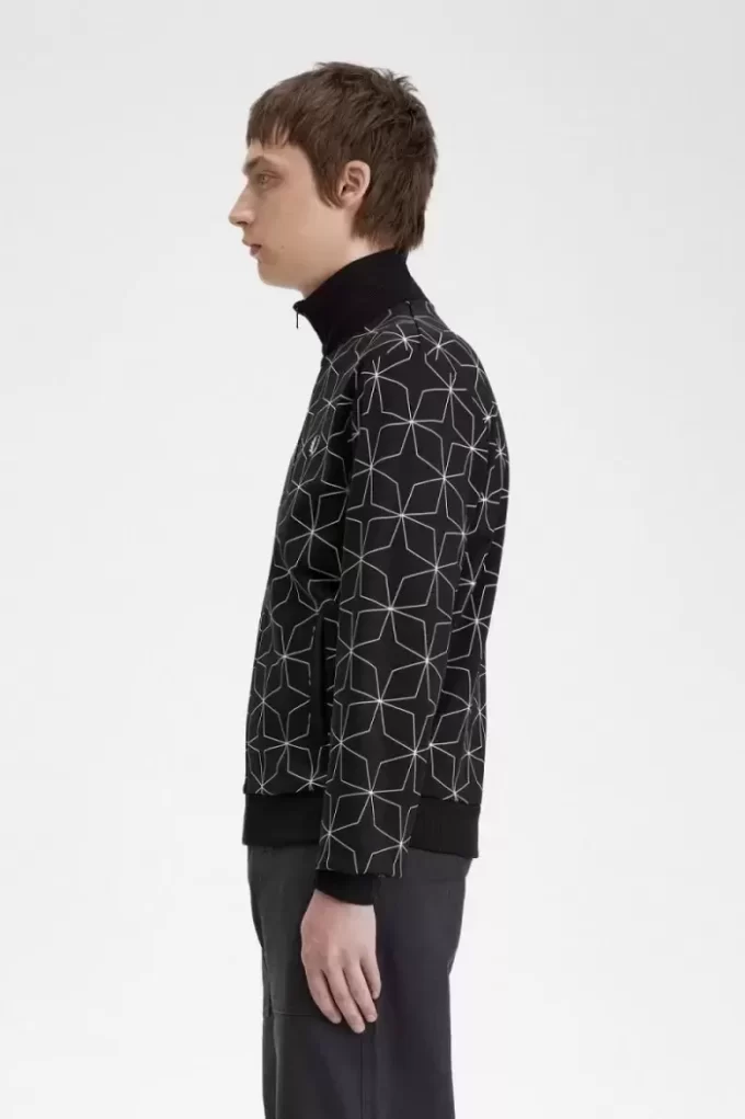 Jachete de trening pentru bărbați cu imprimeu geometric Jachete de trening pentru bărbați cu imprimeu geometric