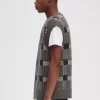 Maieuri tricotate cu model tartan glitch pentru bărbați Maieuri tricotate cu model tartan glitch pentru bărbați