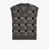 Maieuri tricotate cu model tartan glitch pentru bărbați Maieuri tricotate cu model tartan glitch pentru bărbați