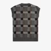 Maieuri tricotate cu model tartan glitch pentru bărbați Maieuri tricotate cu model tartan glitch pentru bărbați