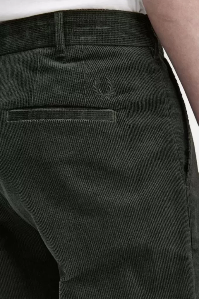 Pantaloni bărbătești conici cu cord tip waffle Pantaloni bărbătești conici cu cord tip waffle