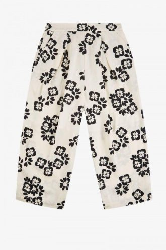 Pantaloni cu imprimeu floral Fred Perry