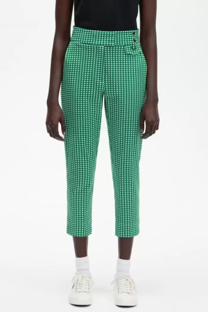 Pantaloni de damă cu imprimeu cartofi