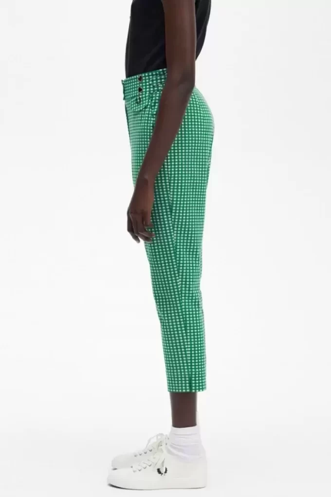 Pantaloni de damă cu imprimeu cartofi