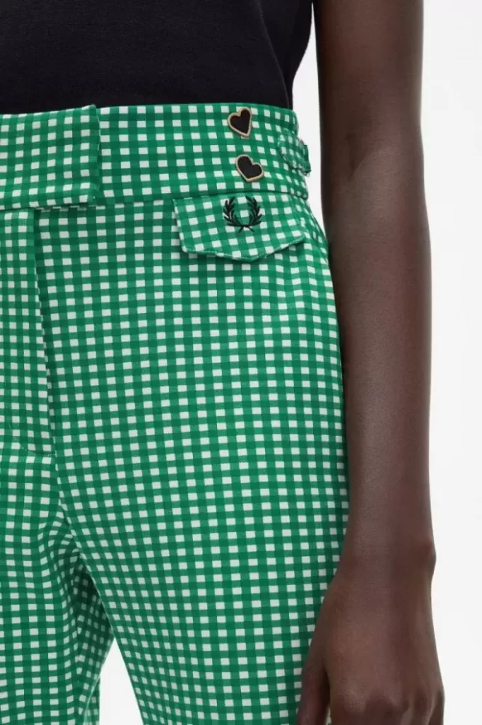 Pantaloni de damă cu imprimeu cartofi