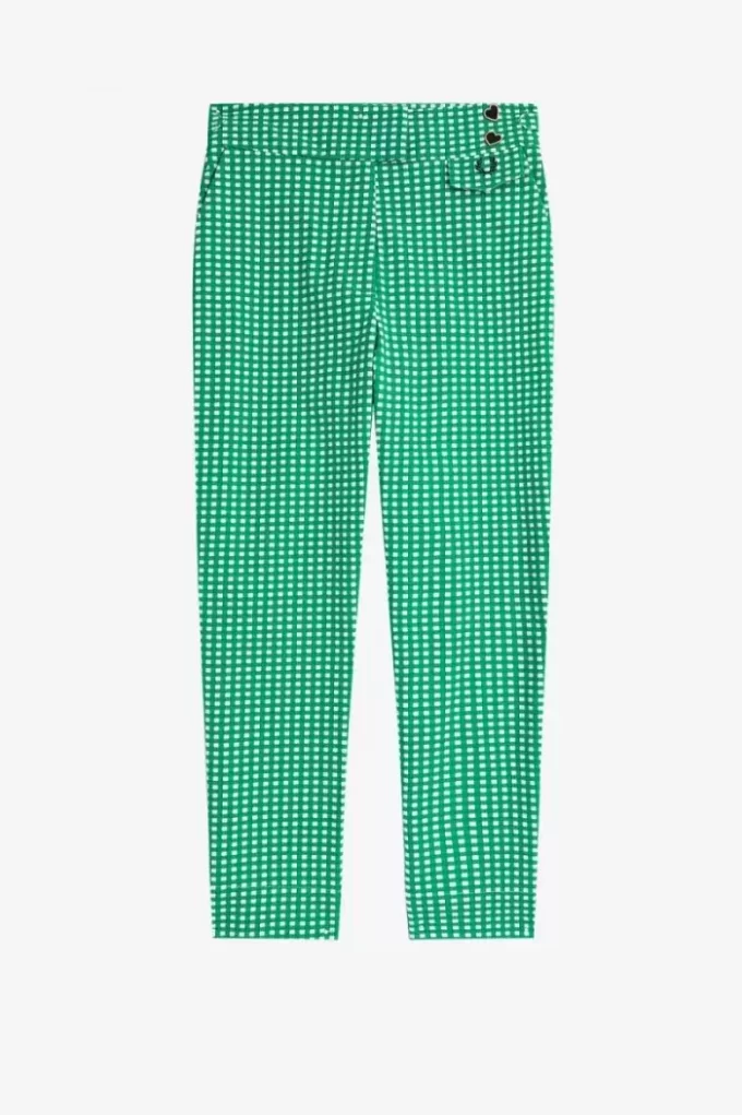 Pantaloni de damă cu imprimeu cartofi
