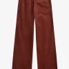 Pantaloni de damă din catifea reiată