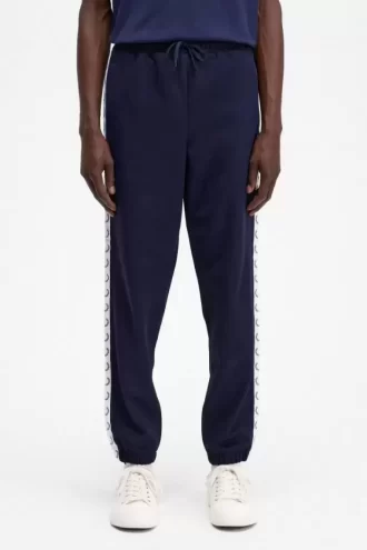Pantaloni de trening cu bandă adezivă pentru bărbați