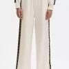 Pantaloni de trening cu bandă adezivă pentru femei Pantaloni de trening cu bandă adezivă pentru femei