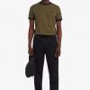 Pantaloni de trening cu bandă tonală Pantaloni de trening cu bandă tonală