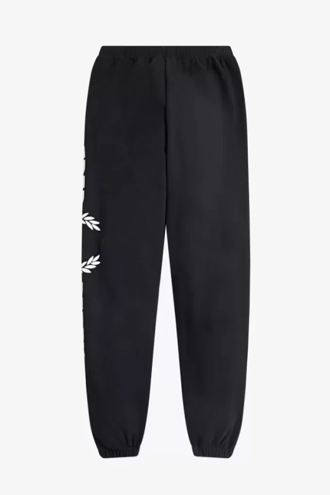 Pantaloni de trening cu logo grafic pentru femei Pantaloni de trening cu logo grafic pentru femei