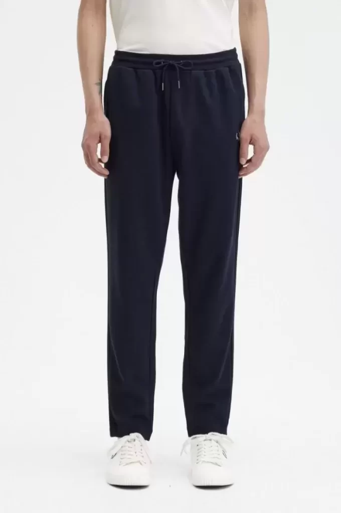 Pantaloni de trening tricotați cu bandă adezivă pentru bărbați Pantaloni de trening tricotați cu bandă adezivă pentru bărbați