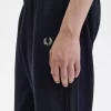Pantaloni de trening tricotați cu bandă adezivă pentru bărbați Pantaloni de trening tricotați cu bandă adezivă pentru bărbați