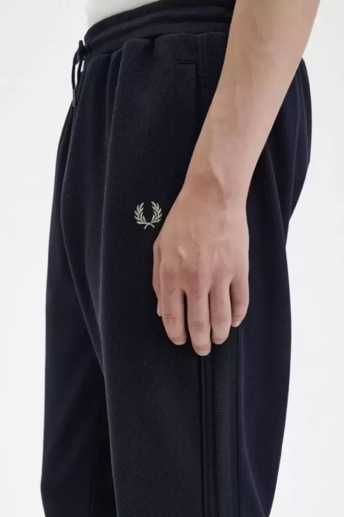 Pantaloni de trening tricotați cu bandă adezivă pentru bărbați Pantaloni de trening tricotați cu bandă adezivă pentru bărbați