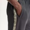 Pantaloni sport cu bandă contrastantă pentru bărbați Pantaloni sport cu bandă contrastantă pentru bărbați
