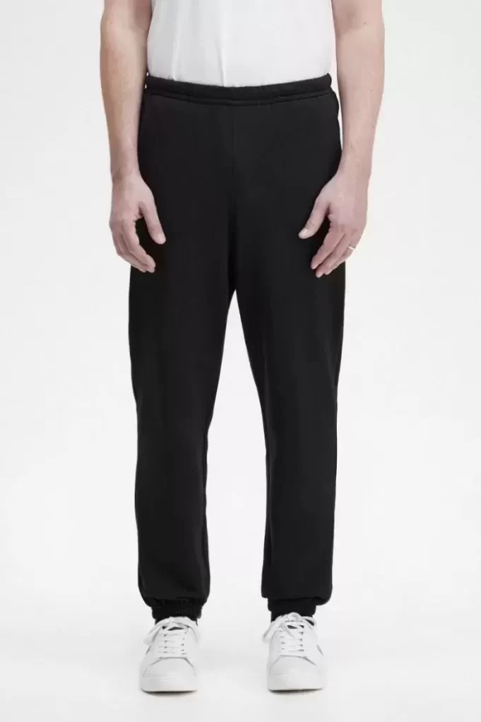 Pantaloni sport pentru bărbați cu detalii de insignă Pantaloni sport pentru bărbați cu detalii de insignă