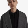 Parka bărbătească cu două rânduri de nasturi Parka bărbătească cu două rânduri de nasturi