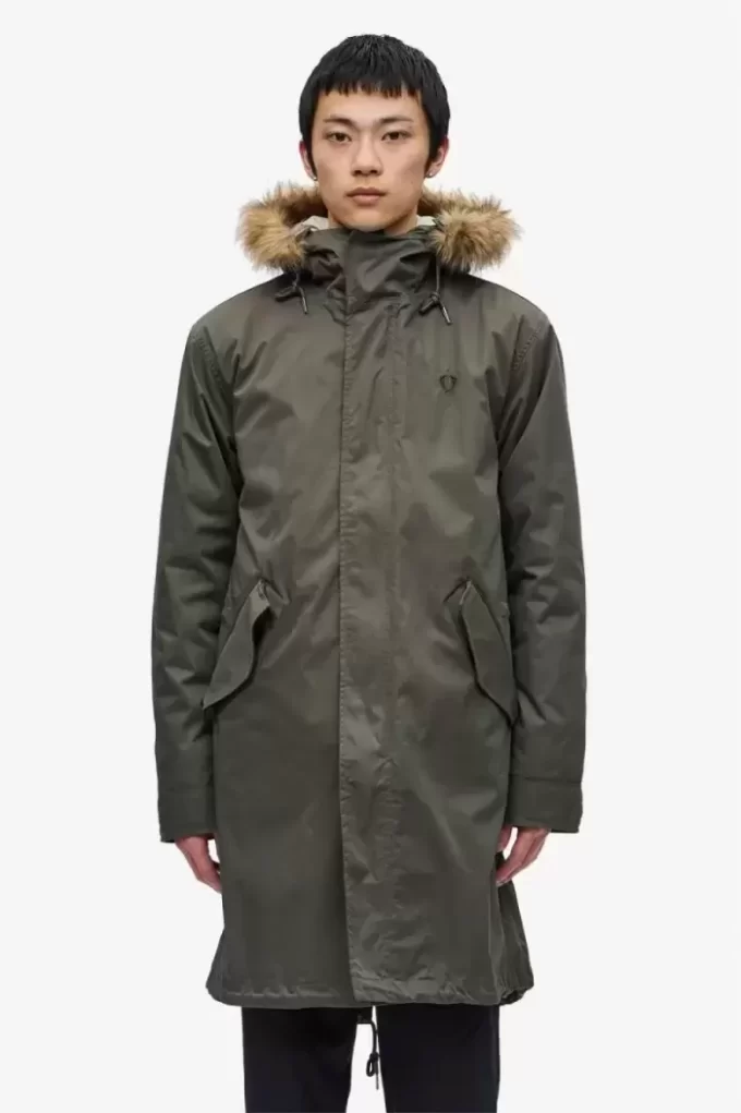 Parka pentru bărbați cu fermoar Parka pentru bărbați cu fermoar