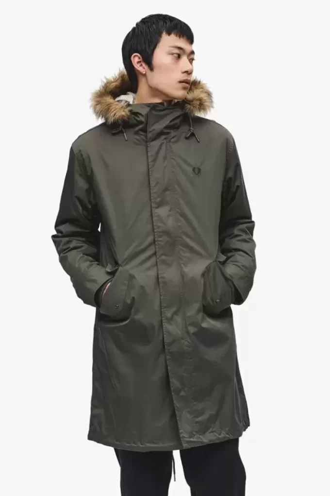 Parka pentru bărbați cu fermoar Parka pentru bărbați cu fermoar