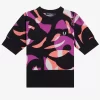 Pulover abstract cu mânecă scurtă pentru femei Pulover abstract cu mânecă scurtă pentru femei