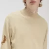 Pulover bărbătesc cu guler fals și imprimeu Laurel Wreath Pulover bărbătesc cu guler fals și imprimeu Laurel Wreath