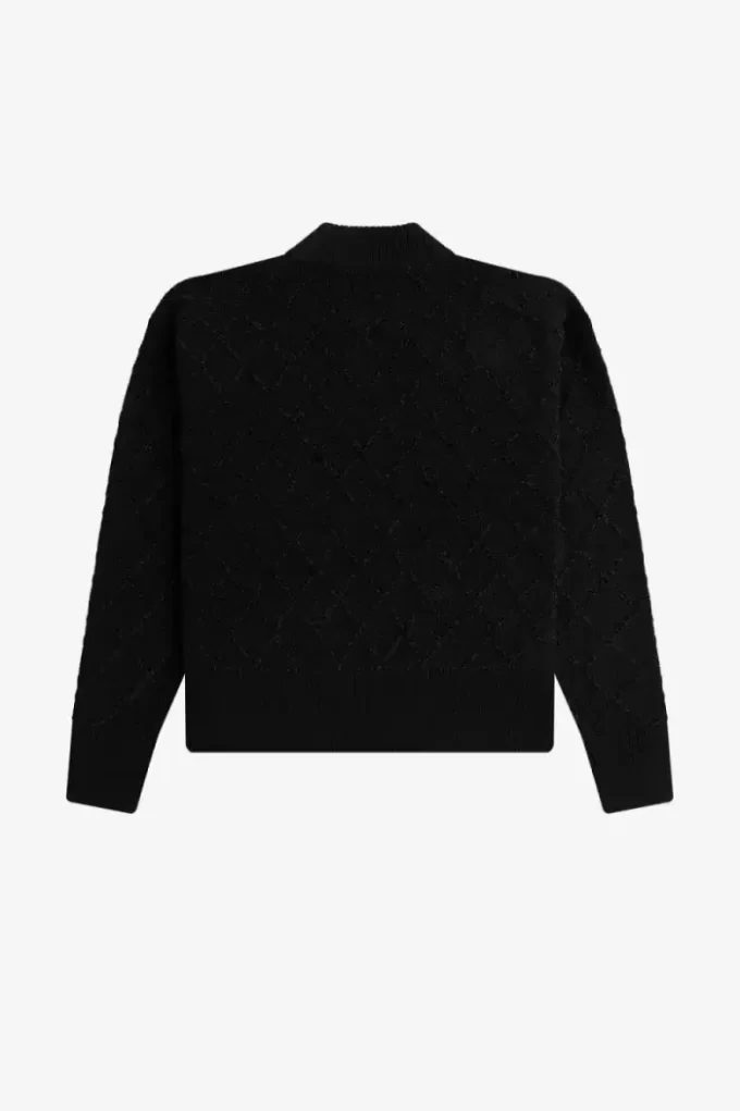 Pulover Chenille Grid pentru femei