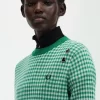 Pulover cu imprimeu Gingham pentru femei Pulover cu imprimeu Gingham pentru femei