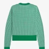 Pulover cu imprimeu Gingham pentru femei Pulover cu imprimeu Gingham pentru femei