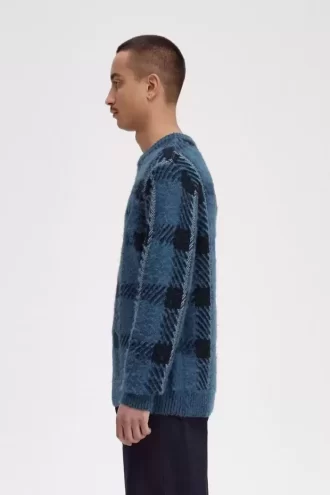Pulover Glitch Tartan pentru bărbați