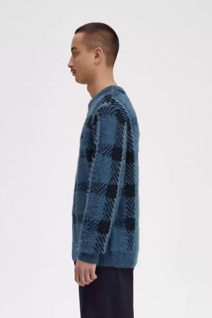 Pulover Glitch Tartan pentru bărbați Pulover Glitch Tartan pentru bărbați