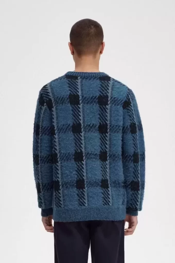 Pulover Glitch Tartan pentru bărbați Pulover Glitch Tartan pentru bărbați