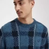 Pulover Glitch Tartan pentru bărbați Pulover Glitch Tartan pentru bărbați
