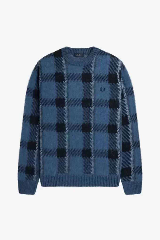 Pulover Glitch Tartan pentru bărbați Pulover Glitch Tartan pentru bărbați