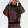 Pulover Glitch Tartan pentru femei Pulover Glitch Tartan pentru femei