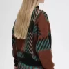Pulover Glitch Tartan pentru femei Pulover Glitch Tartan pentru femei
