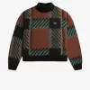 Pulover Glitch Tartan pentru femei Pulover Glitch Tartan pentru femei
