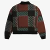 Pulover Glitch Tartan pentru femei Pulover Glitch Tartan pentru femei