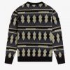 Pulover gros din jacquard tricotat Pulover gros din jacquard tricotat