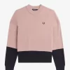 Pulover pentru femei cu blocuri de culoare Pulover pentru femei cu blocuri de culoare