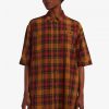 Rochie cămașă tartan cu tiv în trepte Rochie cămașă tartan cu tiv în trepte