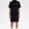 Rochie de damă cu cămașă piqué și vârfuri