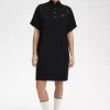 Rochie de damă cu cămașă piqué și vârfuri