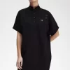 Rochie de damă cu cămașă piqué și vârfuri