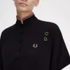 Rochie de damă cu cămașă piqué și vârfuri